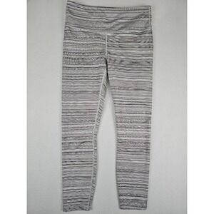 ATHLETA High Rise Jacquard Chaturanga Leggings Size Medium Gray 293133
